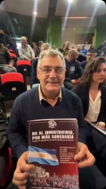 🇦🇷 ¿DE QUÉ VAMOS A VIVIR LOS ARGENTINOS?

Ayer participamos del Plenario de Trabajadores del sur de Santa Fe organizado por la UOM Villa Constitucion donde quedaron planteados los ejes que la argentina tienen que discutir para salir adelante. Mientras cierran empresas, se pierden puestos de trabajo y nuestras industrias quedan a merced de las importaciones, hay una pregunta que no podemos seguir esquivando: ¿DE QUÉ VAMOS A VIVIR LOS ARGENTINOS?

Necesitamos otra política y otro modelo. Un proyecto nacional de desarrollo que vuelva a poner en el centro al trabajo, la producción y la industria. Una Argentina capaz de generar millones de puestos de trabajo, recuperar su soberanía comercial y monetaria y planificar su futuro a corto, mediano y largo plazo.

Porque sin industria no hay trabajo. Sin trabajo no hay futuro. Y sin soberanía no hay Nación.

🇦🇷 Trabajo, producción y soberanía. Construyamos una Argentina que vuelva a producir.

#Trabajo #IndustriaNacional #Produccion
